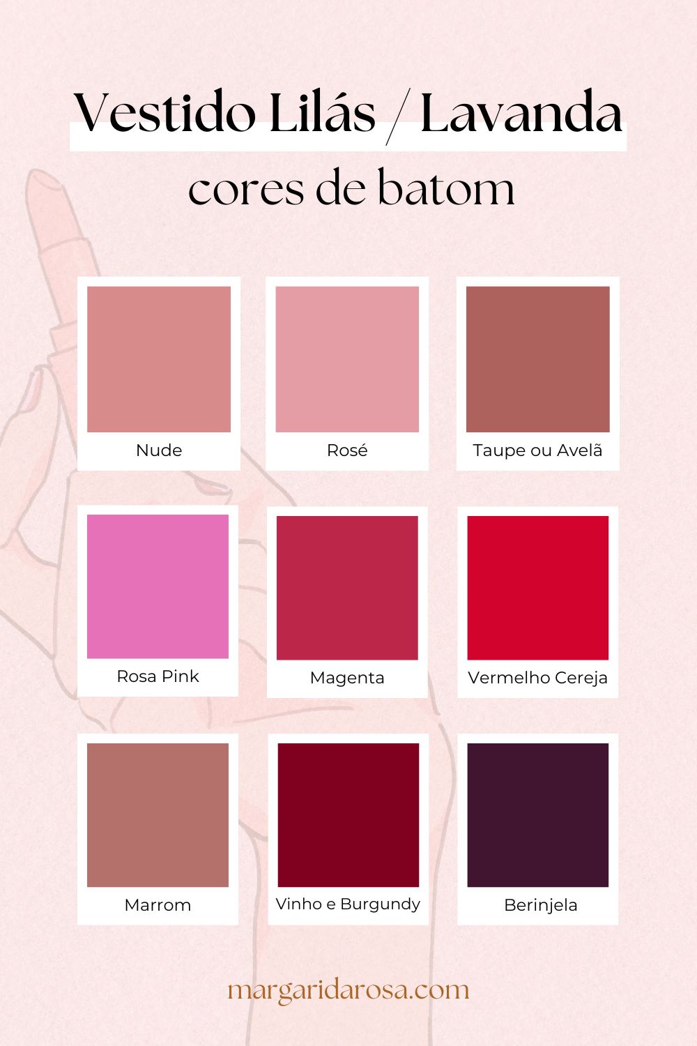 Maquiagem para vestido lilás e lavanda: guia completo – Margarida Rosa